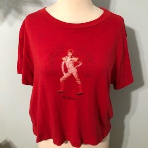 Relisation Par David Bowie Cropped T Shirt Tee Size Medium